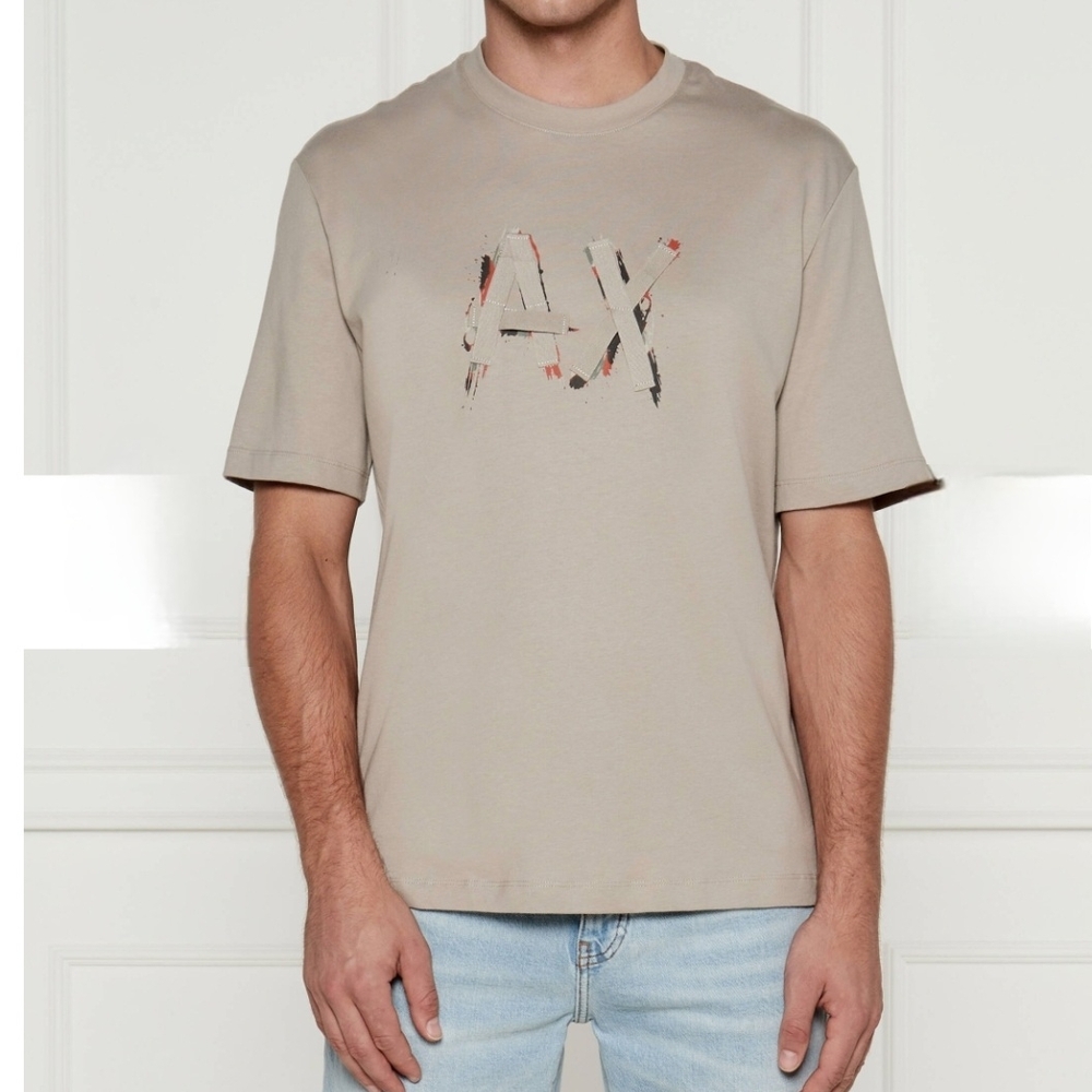 Armani Exchange Light Brown Short Sleeve Tee